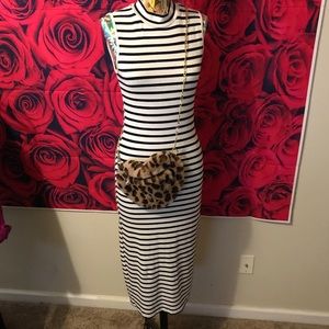 Striped Bodycon Maxi dress